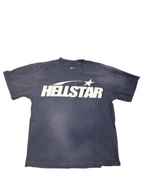 Hellstar Classic Logo Tee Faded Navy L
